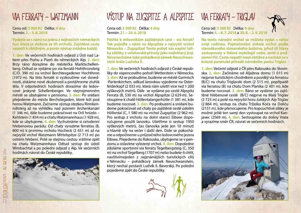 Katalog HOTROCK 2018 strana 18 - via ferraty v Německu a Slovinsku