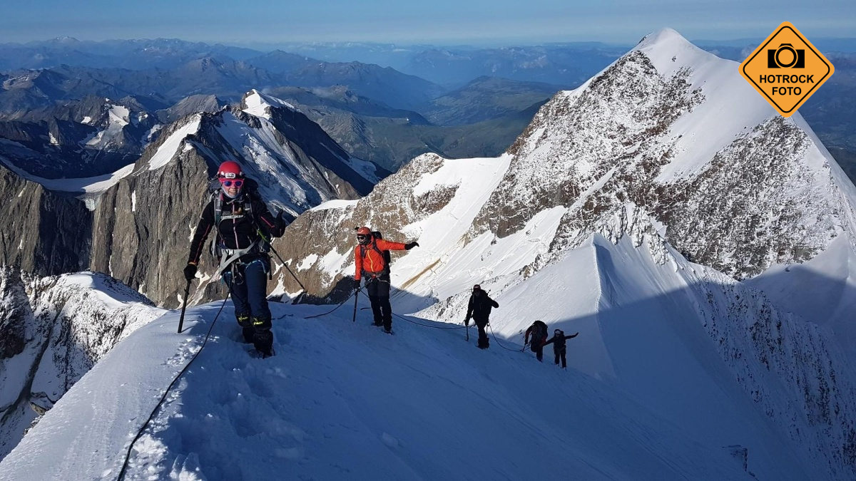Výstup na Mont Blanc italskou cestou.