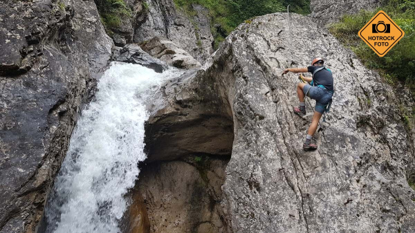 Pirknerklamm je úžasná via ferrata. Pirknerklamm je úžasná via ferrata.